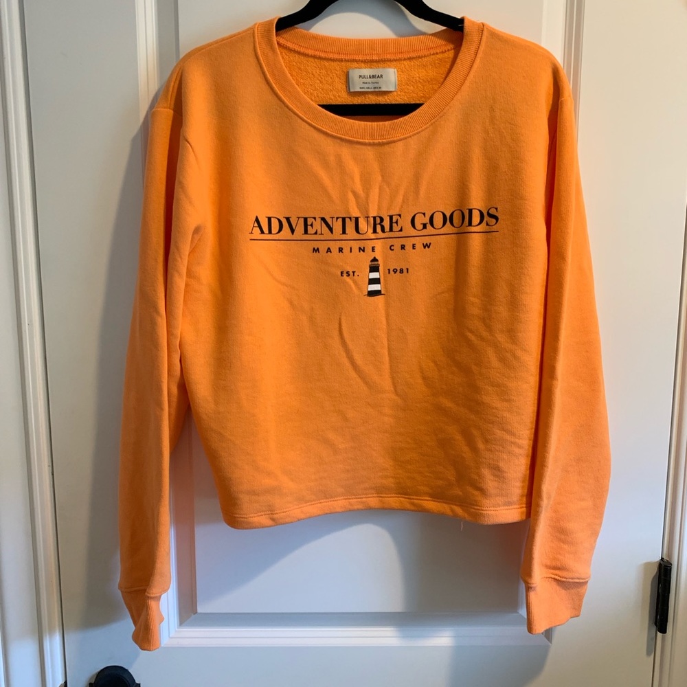 Pull & Bear cropped sweatshirt